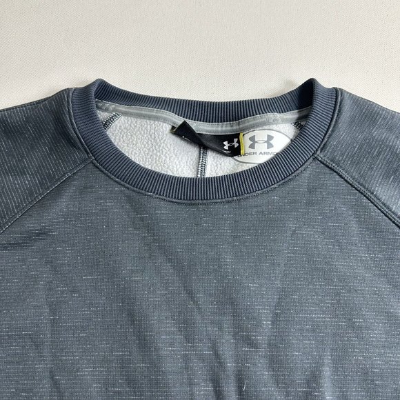 Under Armour Women's Size‎ M Pullover Sweatshirt Gray Long Sleeve Sweater Fleece - Picture 5 of 8